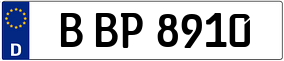 Trailer License Plate